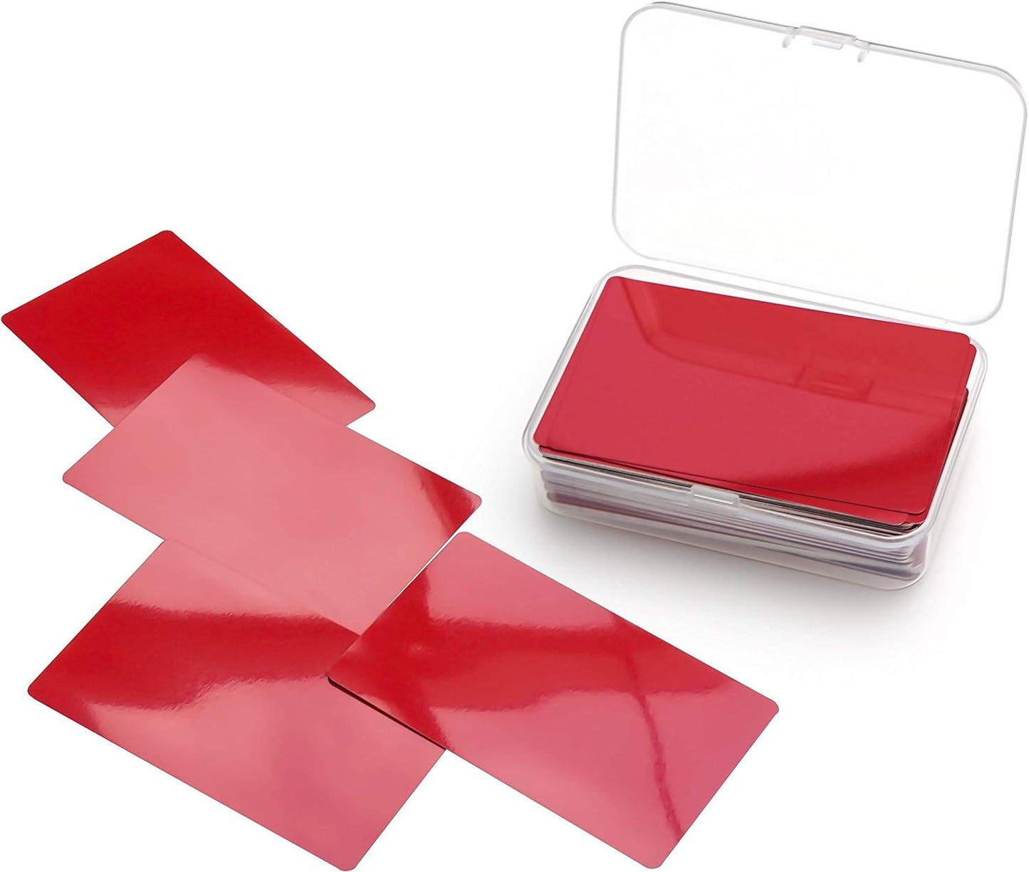 0.42mm Custom Aluminum Business Cards: Engraved Metal, 8 Color Options - Vanbrera Stones Gloss Black Single Sided