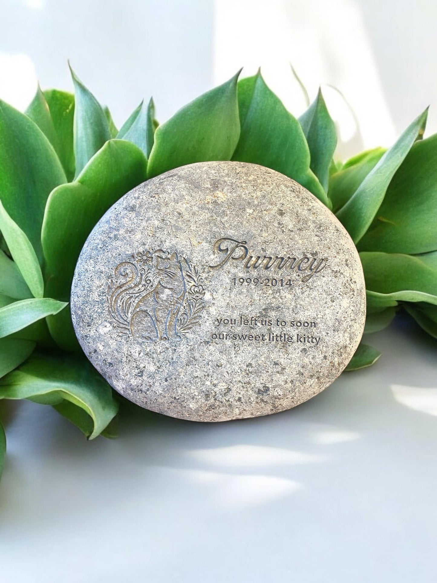 2 - 4" Tiny Tributes, Lasting Love: Custom Engraved Pet Memorial Stones to Cherish Forever - Vanbrera Stones 1.6 - 2.0"