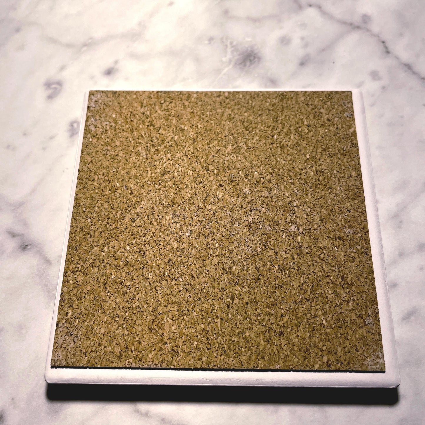 3.5x3.5" Custom Engraved Tile Coaster: Absorbent Ceramic, Wedding Favor Gift - Vanbrera Stones
