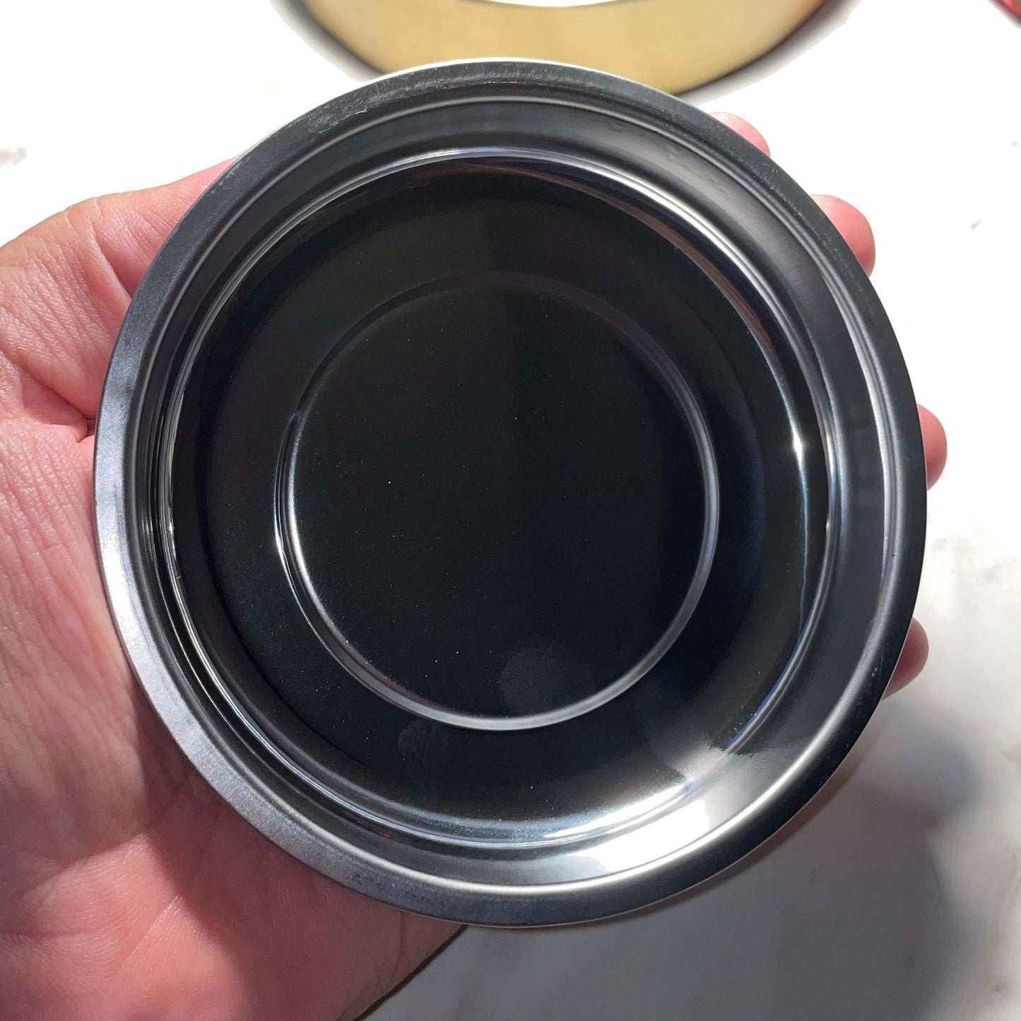 Custom Engraved 4" Magnetic Parts Tray – Works Upside Down, Stainless Steel, Rubber-Coated Magnet - Vanbrera Stones Title
