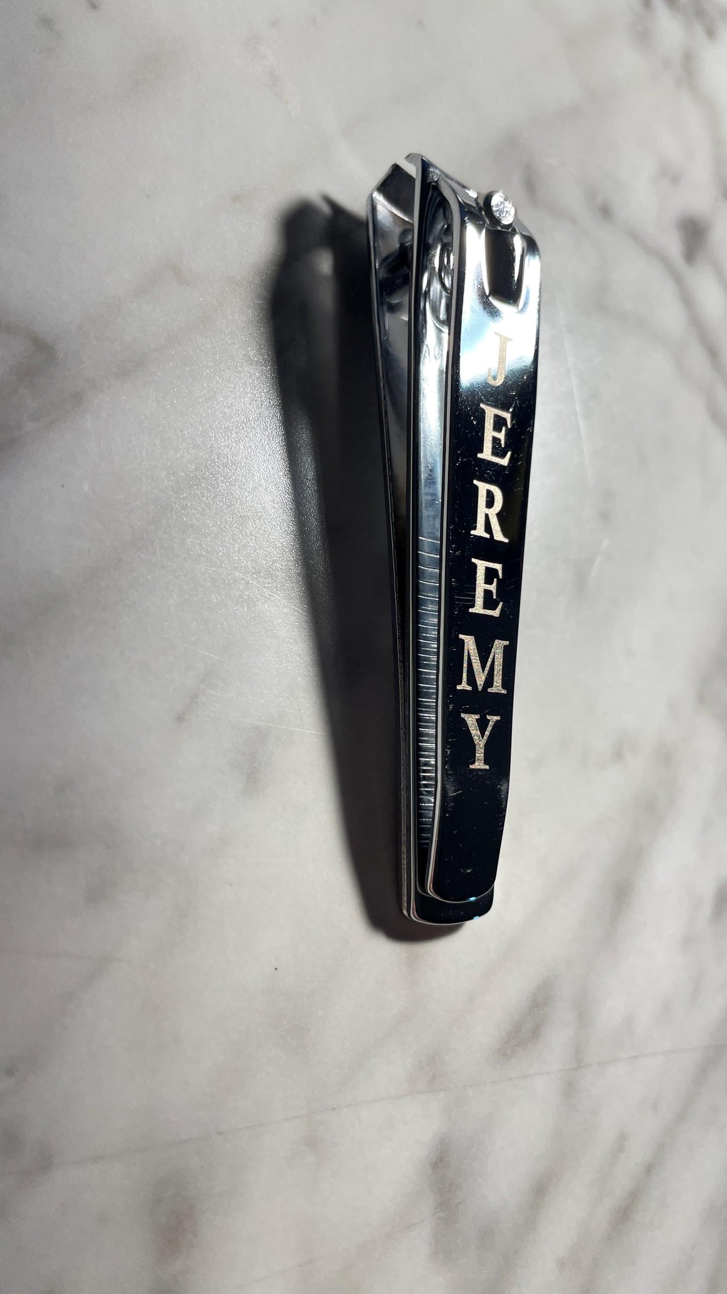 Custom Engraved Chrome Nail Clippers: Personalized Stainless Steel - Vanbrera Stones