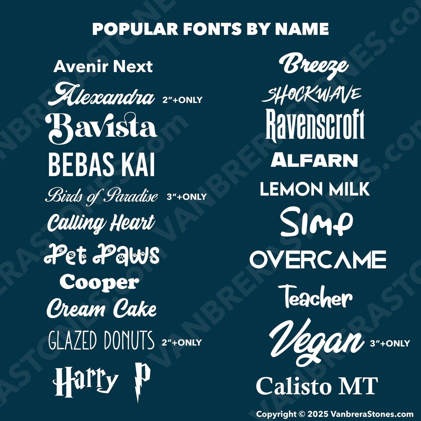 OCTOBER - DEAL 2" Custom Engraved Stones just $3.99 ⏰ Limited Time! - Vanbrera Stones