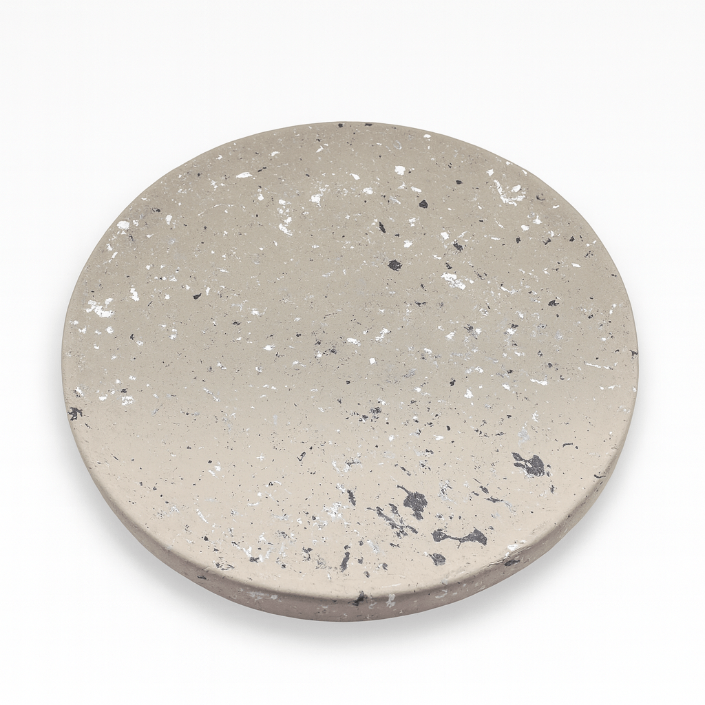 Round Splatter Accent Tray | Ring Dish | Catchall Tray | Grey Color - Vanbrera Stones