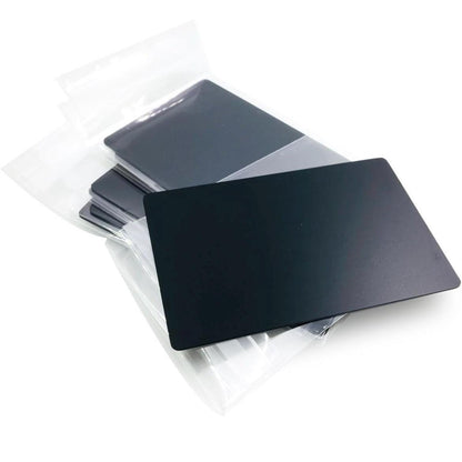 0.8mm Custom Engraved Aluminum Business Card | Extra Thick | Bend Resistant | 6 Colors Available - Vanbrera Stones