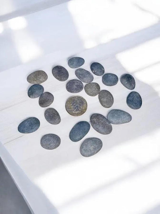 1/2" Custom Laser Engraved Stones | Grey Stones | Smooth - Vanbrera Stones