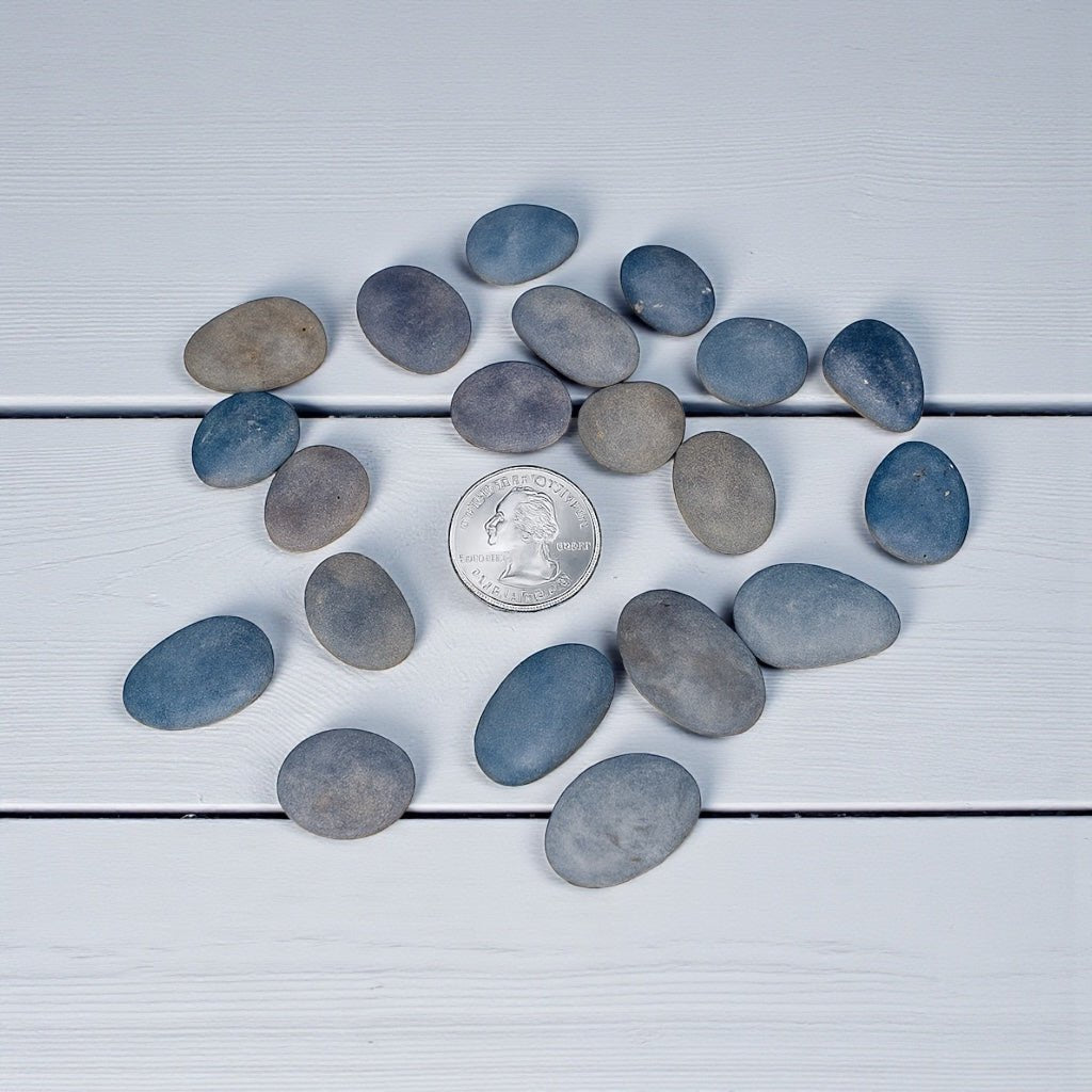 1/2" Custom Laser Engraved Stones | Grey Stones | Smooth - Vanbrera Stones 