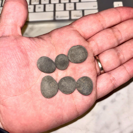 1/2" Custom Laser Engraved Stones | Grey Stones | Smooth - Vanbrera Stones