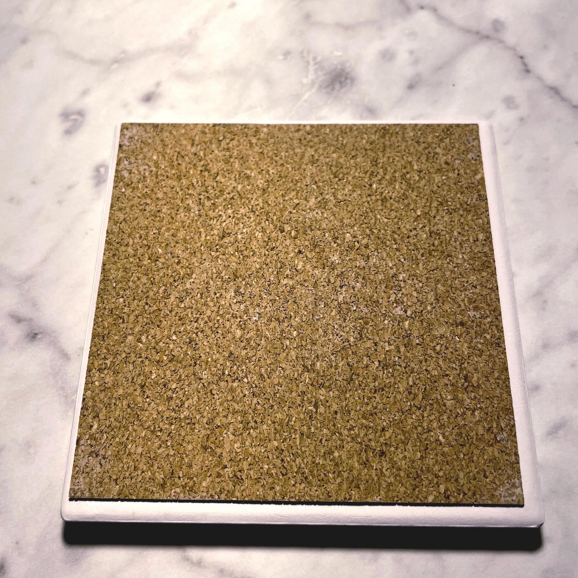 3.5x3.5" Custom Engraved Tile Coaster: Absorbent Ceramic, Wedding Favor Gift - Vanbrera Stones