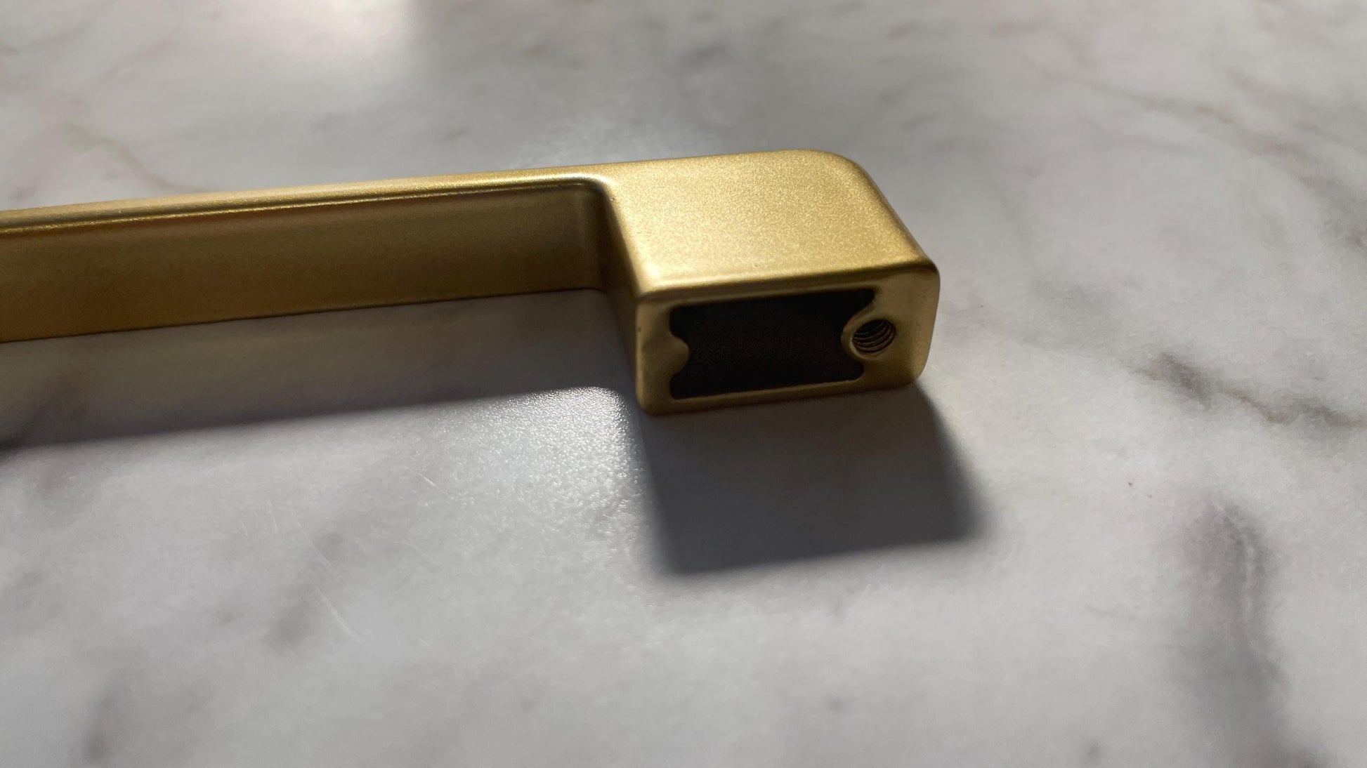 5.5" Gold Engraved Drawer Handle – Custom Metal Pull for Cabinets | Personalized Handle | Gold - Vanbrera Stones Title