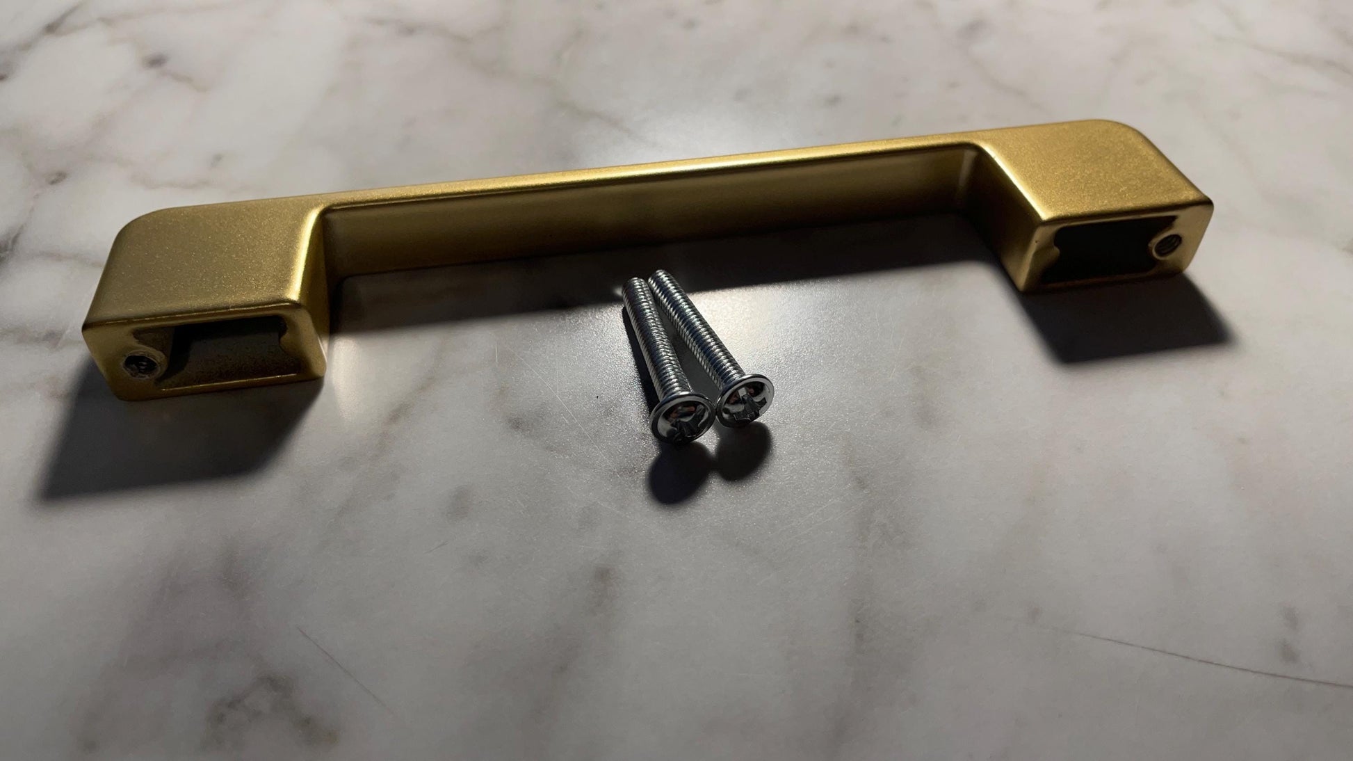 5.5" Gold Engraved Drawer Handle – Custom Metal Pull for Cabinets | Personalized Handle | Gold - Vanbrera Stones Title