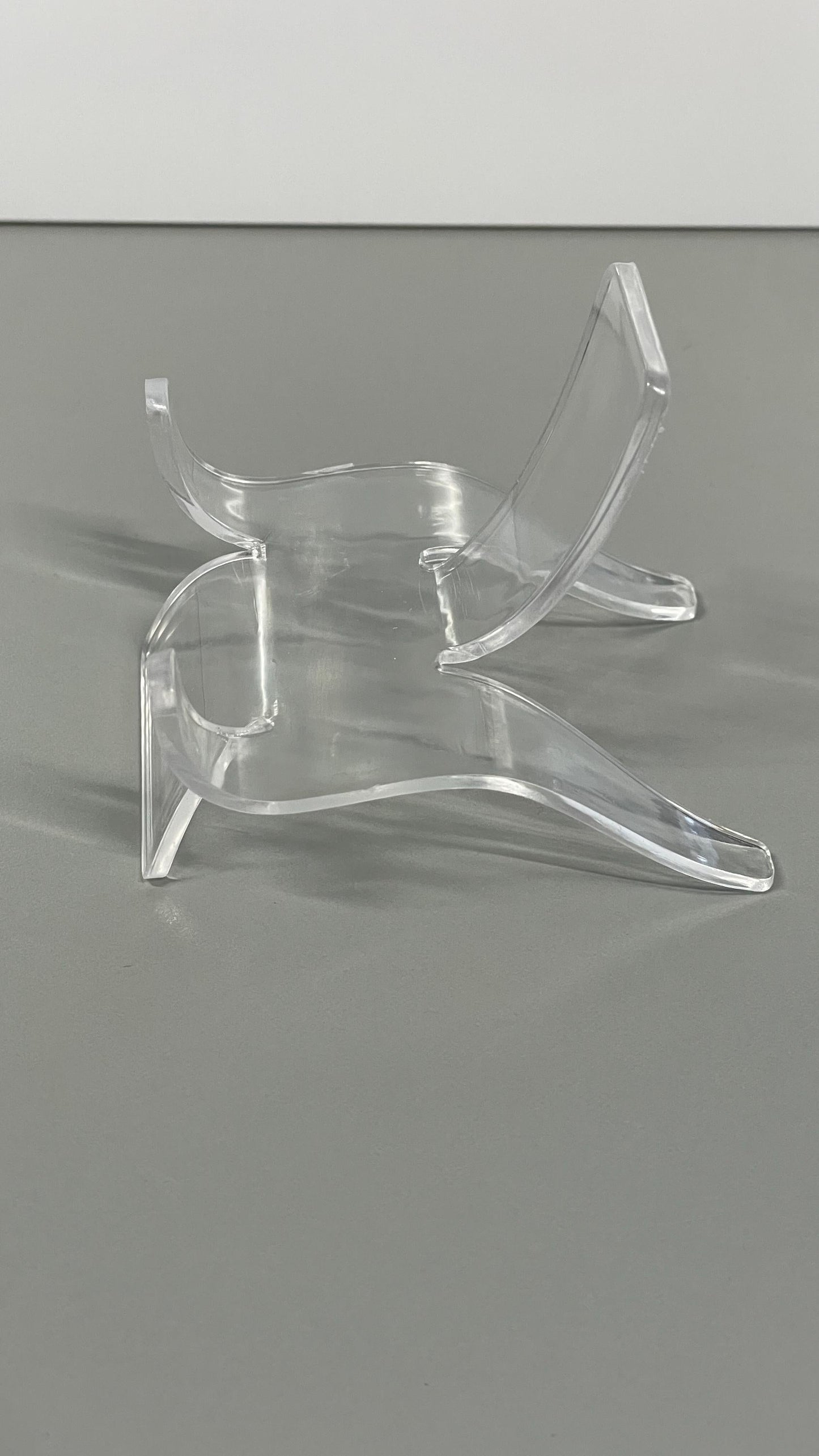 Acrylic Stone Stand: River Stone Display Cradle - Vanbrera Stones Small (1&quot; - 2&quot; Stone)