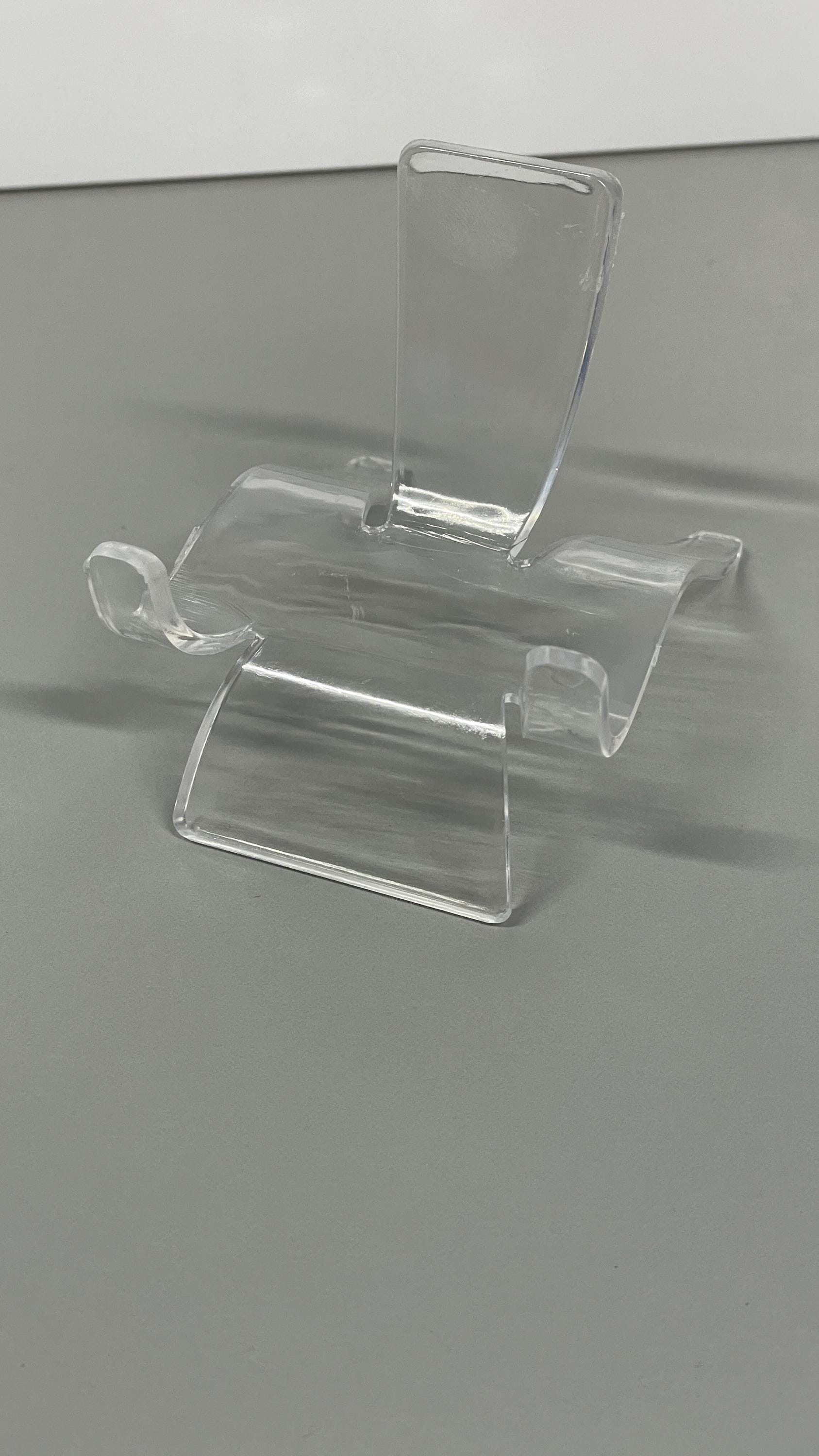 Acrylic Stone Stand: River Stone Display Cradle - Vanbrera Stones Small (1&quot; - 2&quot; Stone)