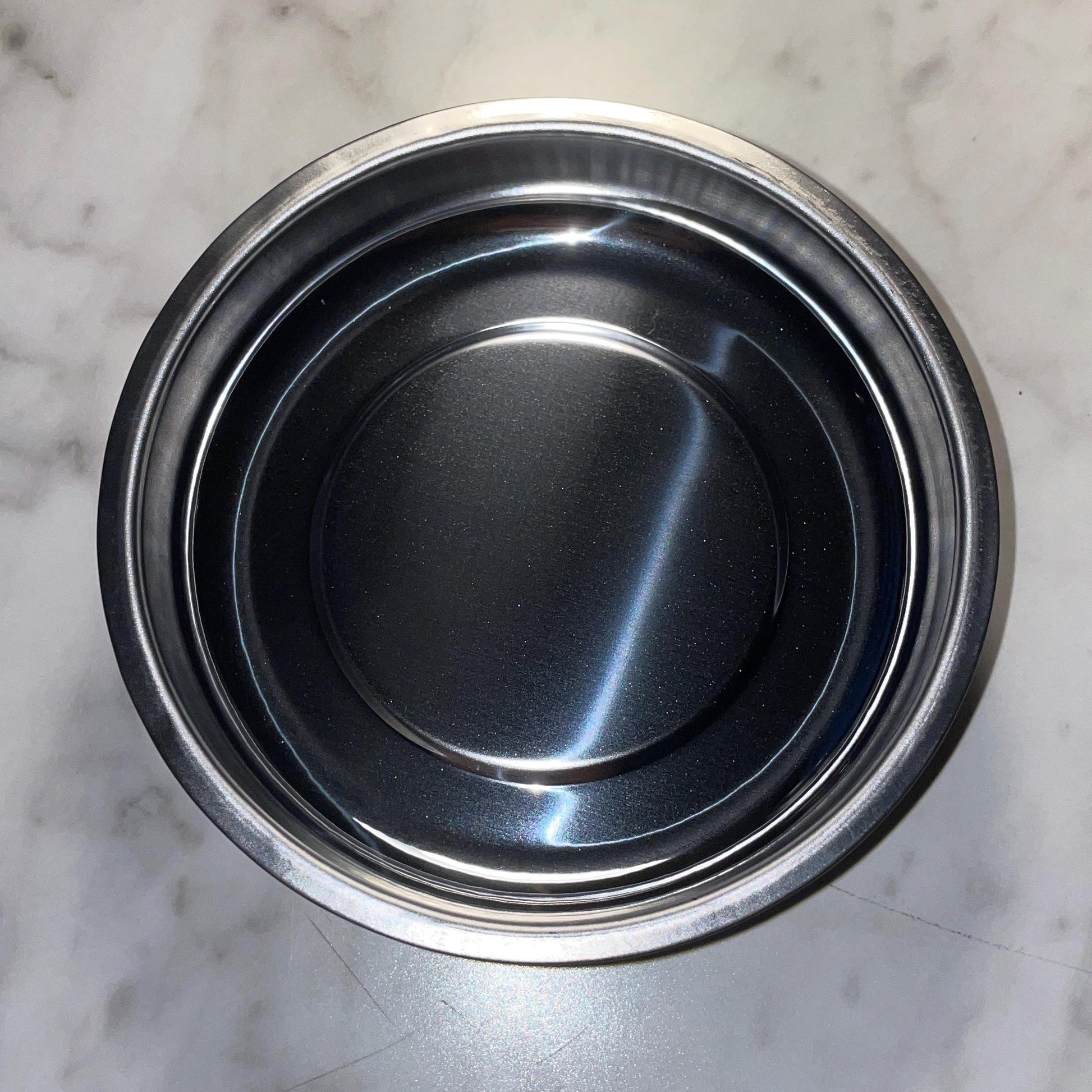 Custom Engraved 6" Magnetic Parts Tray – Works Upside Down, Stainless Steel, Rubber-Coated Magnet - Vanbrera Stones Title