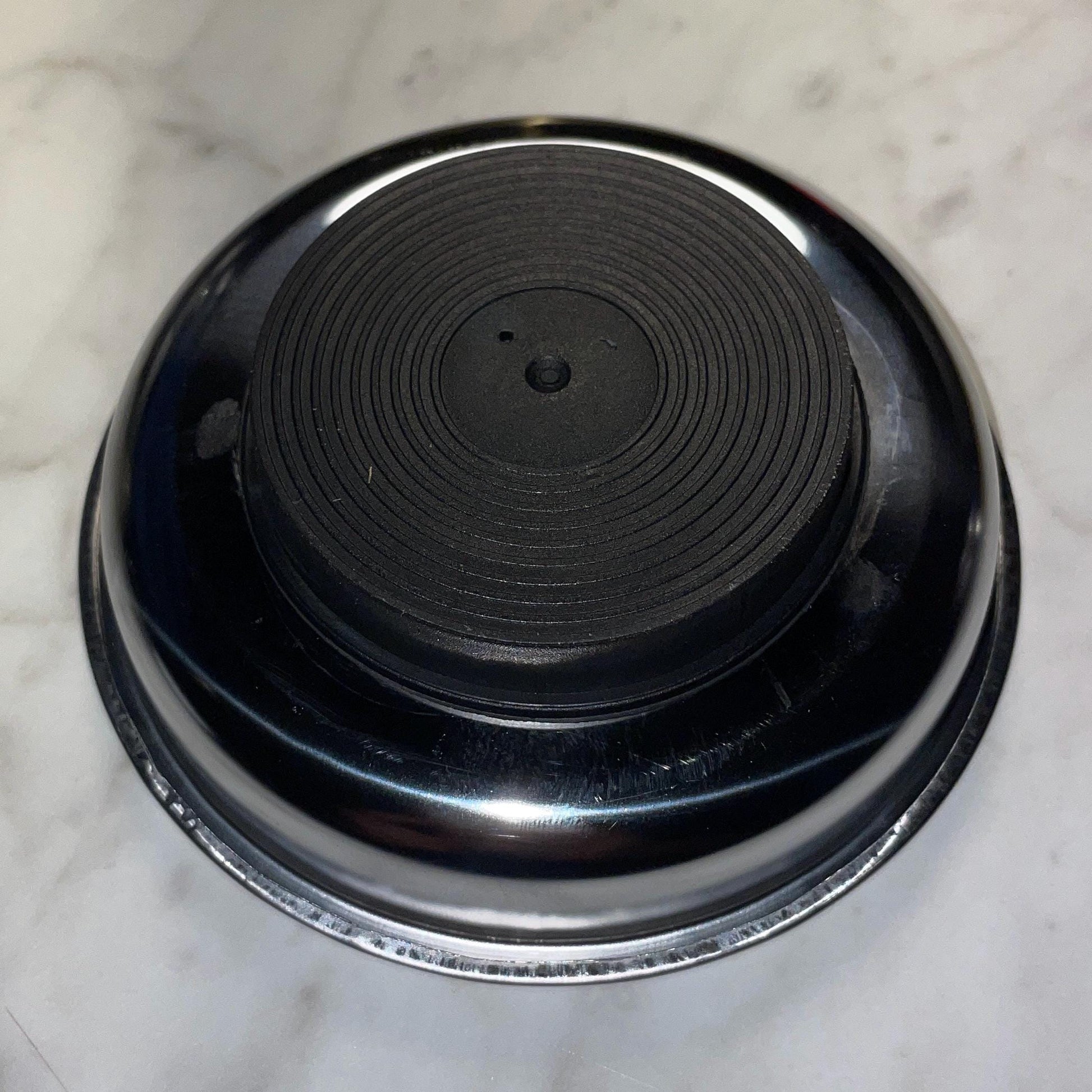 Custom Engraved 6" Magnetic Parts Tray – Works Upside Down, Stainless Steel, Rubber-Coated Magnet - Vanbrera Stones Title