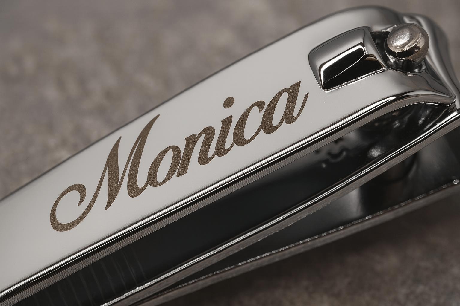 Custom Engraved Chrome Nail Clippers: Personalized Stainless Steel - Vanbrera Stones 