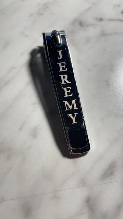 Custom Engraved Chrome Nail Clippers: Personalized Stainless Steel - Vanbrera Stones