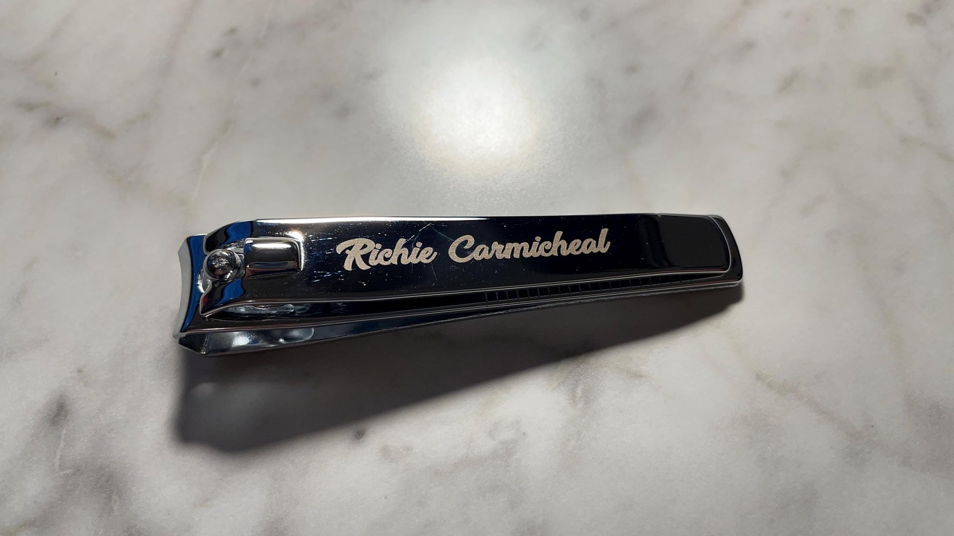 Custom Engraved Chrome Nail Clippers: Personalized Stainless Steel - Vanbrera Stones