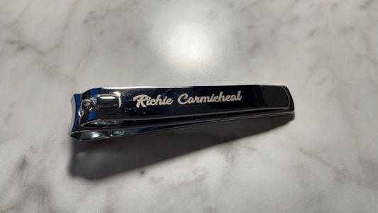Custom Engraved Chrome Nail Clippers: Personalized Stainless Steel - Vanbrera Stones