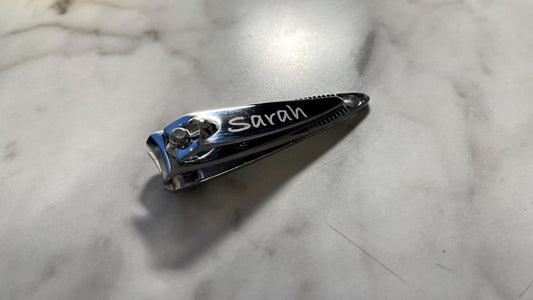 Custom Engraved Mini Nail Clipper: Small Stainless Steel Travel Size - Vanbrera Stones