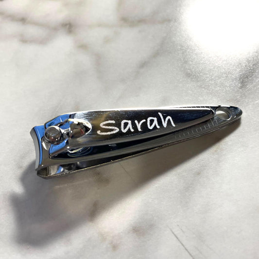 Custom Engraved Mini Nail Clipper: Small Stainless Steel Travel Size - Vanbrera Stones