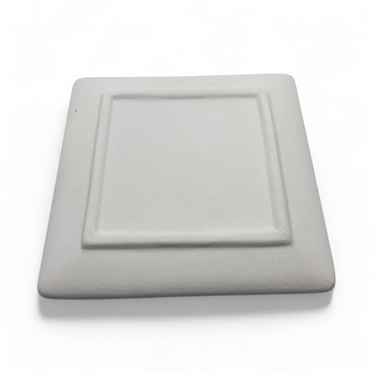 Personalized Square Ceramic Dish – 5.5” White Engraved Tray, Catch-All Dish for Keys, Jewelry, Rings - Vanbrera Stones Title