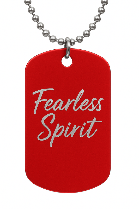 Red Aluminum Dog Tags with Chain | 1.2x2" Aluminum, Stainless Steel | Polished with No Sharp Edges | Custom Engraved Name Tag | Pet, Gift, or ID Tag (Copy) - Vanbrera Stones Single Sided Screw On Wire Cable