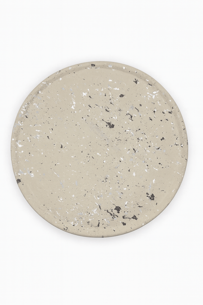 Round Splatter Accent Tray | Ring Dish | Catchall Tray | Grey Color - Vanbrera Stones