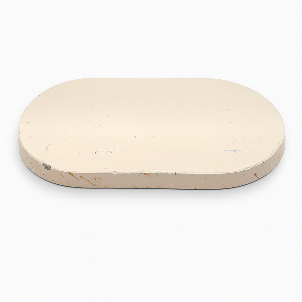 Splatter Accent Tray | Ring Dish | Catchall Tray |. Cream Color - Vanbrera Stones