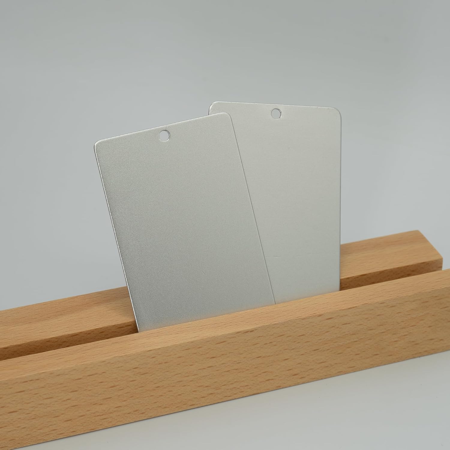 Silver Aluminum Blank Luggage Tag – 2" x 3" - Image 3