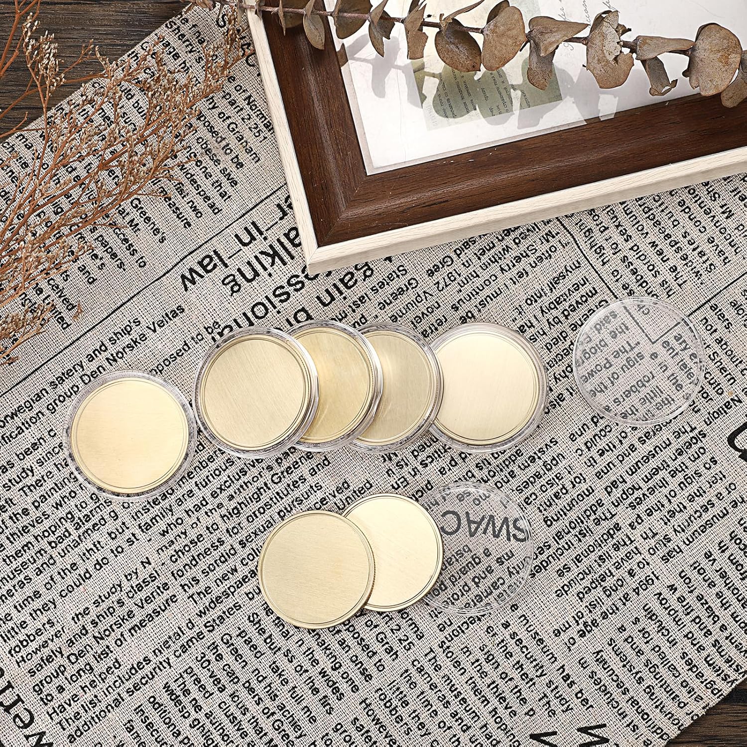 Blank Gold Color Metal Coin - Image 5