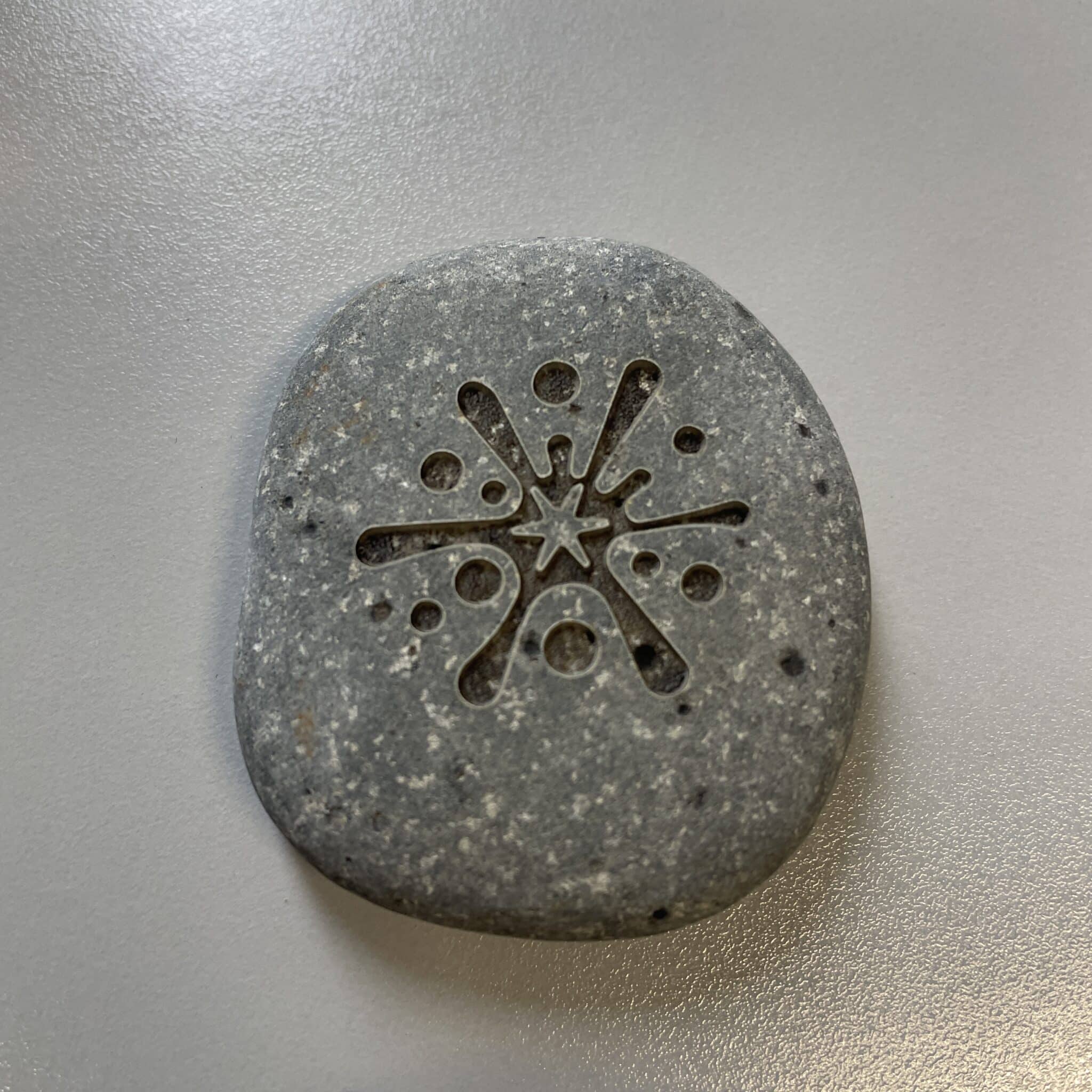 2" Bulk Custom Engraved Stones – Grey Smooth Personalized Stones - Image 4