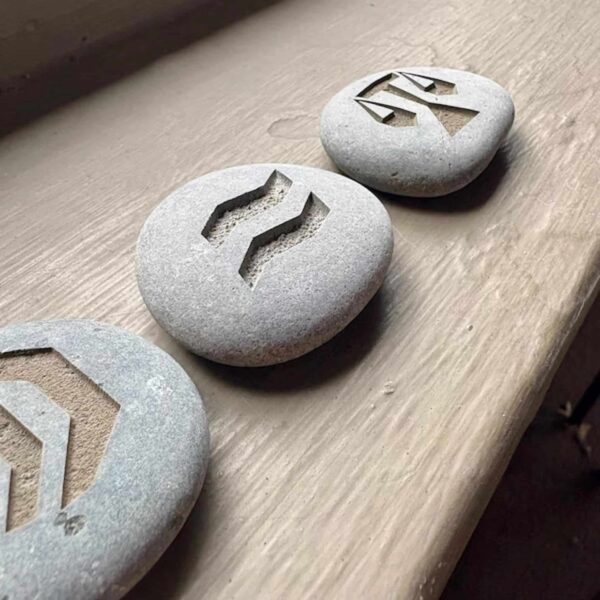 Personalized engraved river stone keepsake