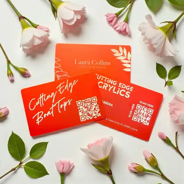 .8mm Engraved Aluminum Business Card