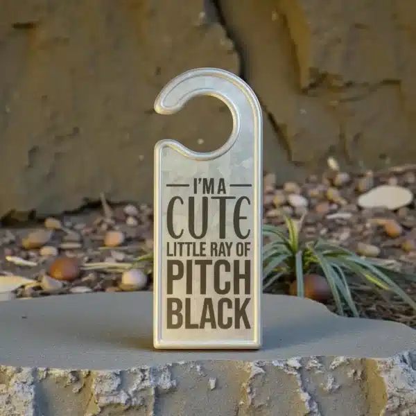 galvanized metal custom engrave door hanger